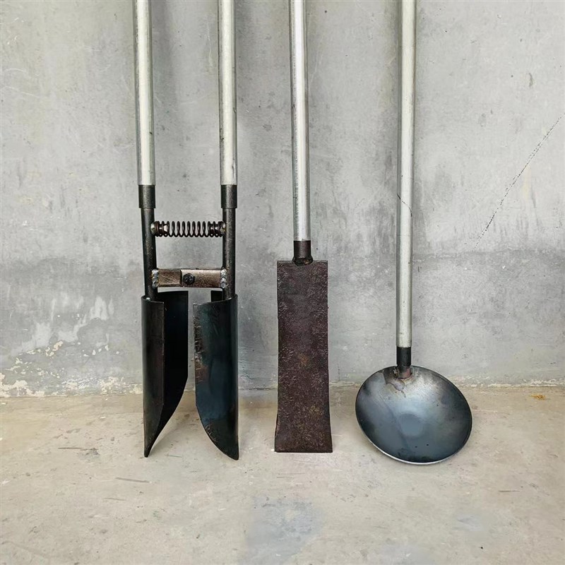 挖土神器挖硬土夹锹对锨掏土挖电线杆洞神器挖树坑洛阳铲打洞移苗