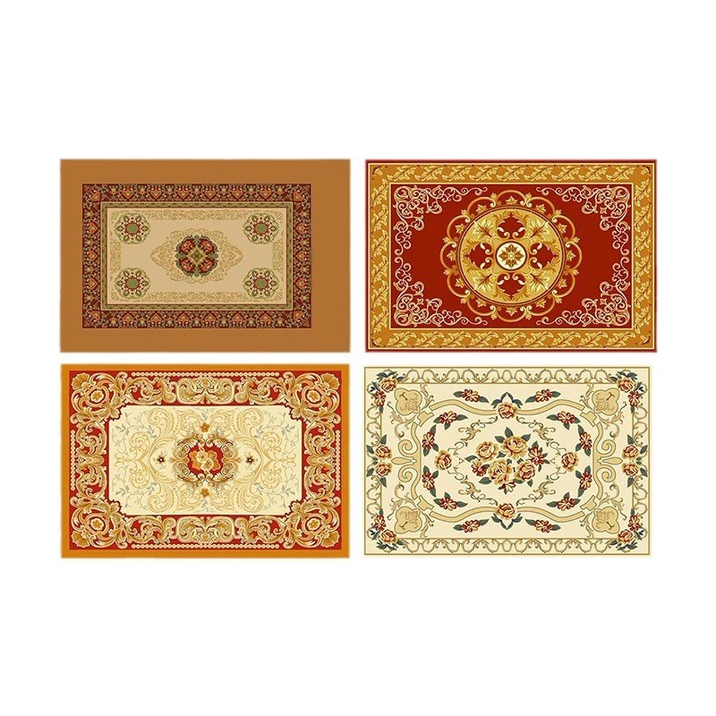 商用新中式国企会议室接待室宴会厅客厅羊毛地毯涤纶复古阻燃地垫