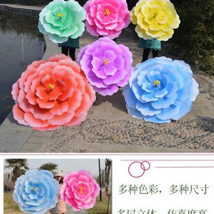 花伞 舞蹈伞道具牡丹伞幼儿园演出花开场秧歌舞道具运动会开幕式