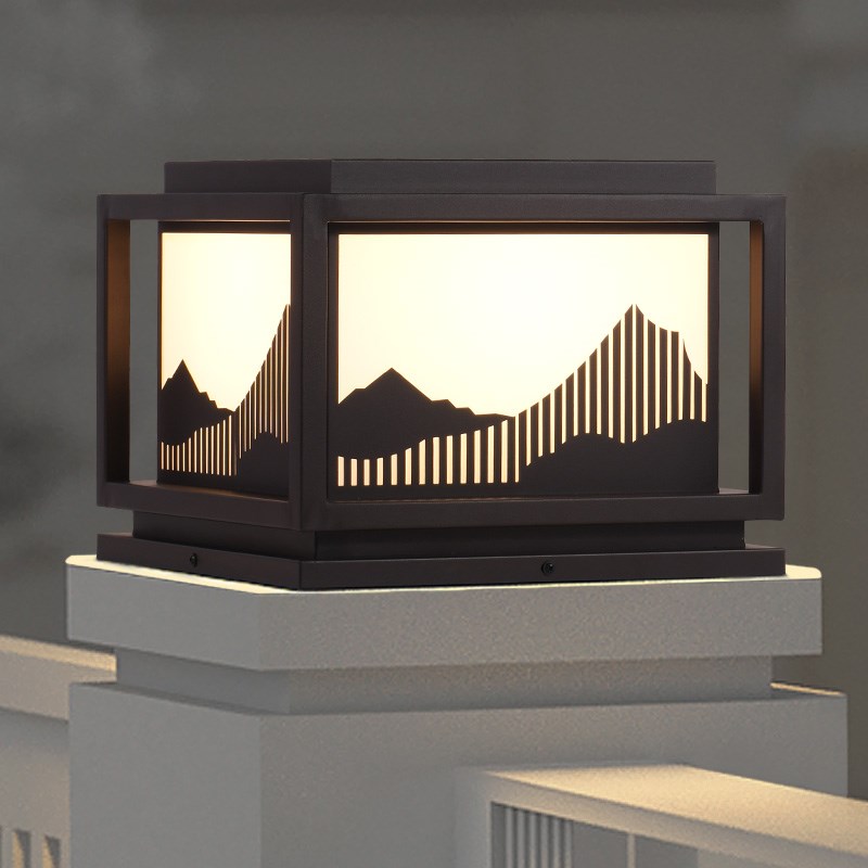 太阳能柱头灯景观花园别墅户外防水院子装饰柱子围U墙灯门柱落地