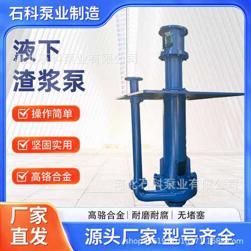 YZ液下渣浆泵QV立式渣浆泵泥浆泵清淤排污吸沙抽沙扫地排污煤泥泵