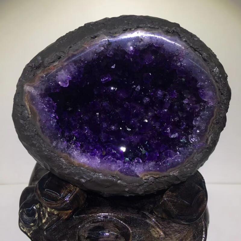 天然紫晶洞石 聚宝盆 紫水晶洞 紫晶洞乌拉圭钱中秋节礼