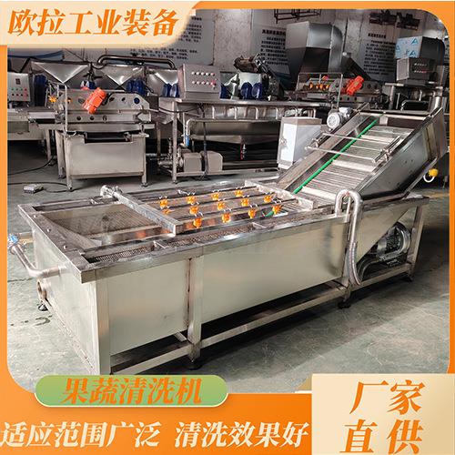 萝卜黄瓜清洗设备 食堂净菜加工设备 喷淋式瓜果气泡清洗机