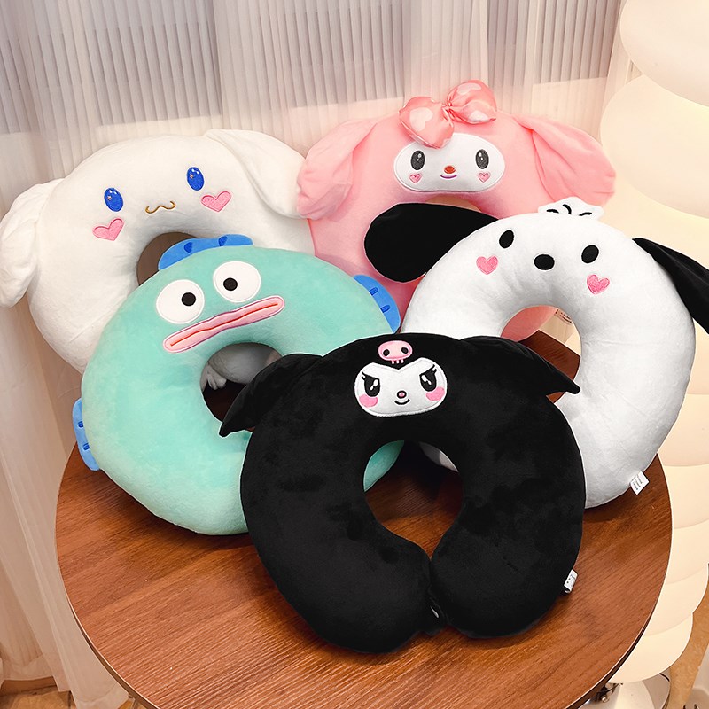 U型枕护颈枕旅行车用护脖子靠枕可E爱卡通坐车睡觉头枕便携靠脖枕