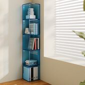 亚克力置物架新款 简约办公室书柜卧室墙角架客厅沙发收纳储物报纸