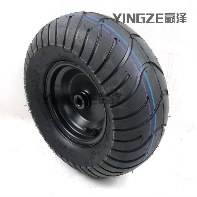 改装四轮拖拉卡丁车配件小四轮沙滩车13X6.50-6寸公路轮胎轮毂