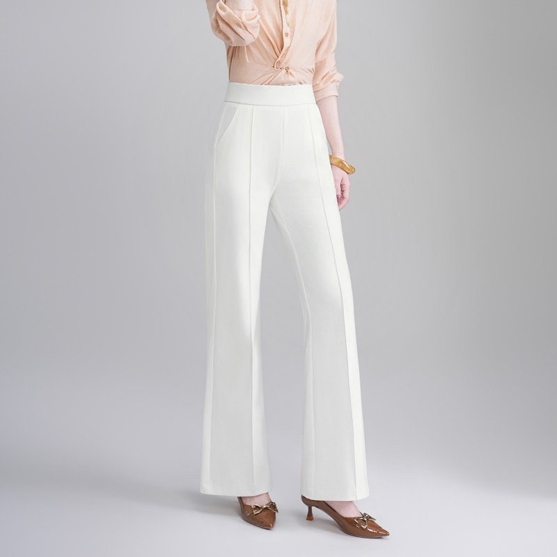 黑色高腰微喇裤女2026年春季新款垂感显瘦西装喇叭裤休闲长裤春秋