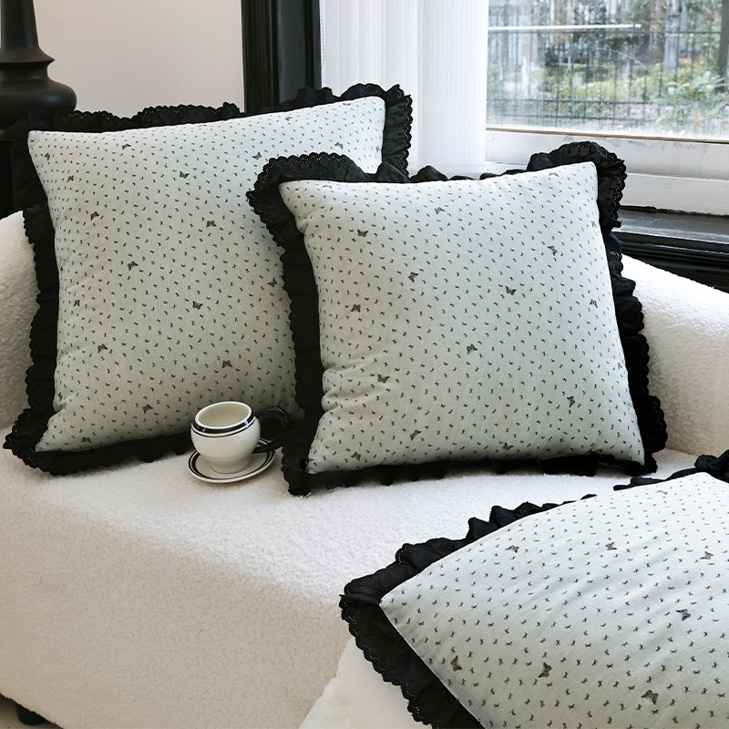 抱枕被子两用g全棉花边办公室午睡毯子枕头被二合-汽车载靠垫靠枕