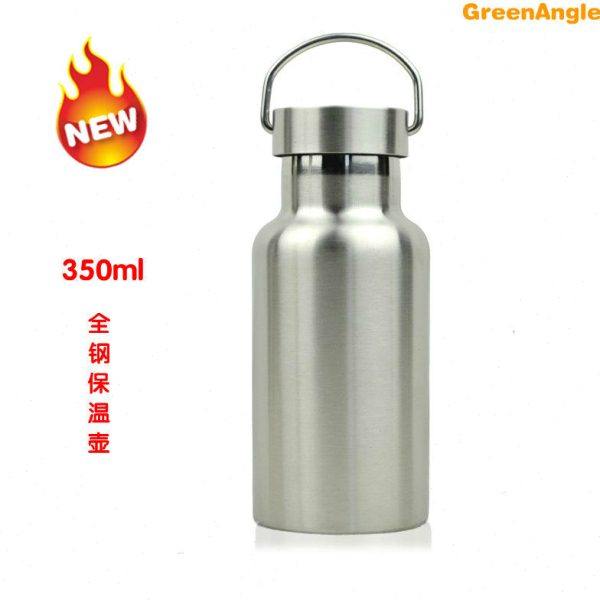 350ml儿童保温水壶不锈钢运动登山杯户外水杯金属杯子水瓶防漏