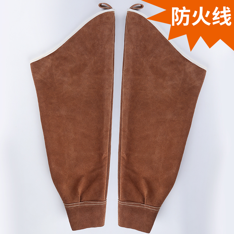 焊工用全牛皮h电焊套袖劳保防护防烫隔热耐高温防火线柔软耐磨护