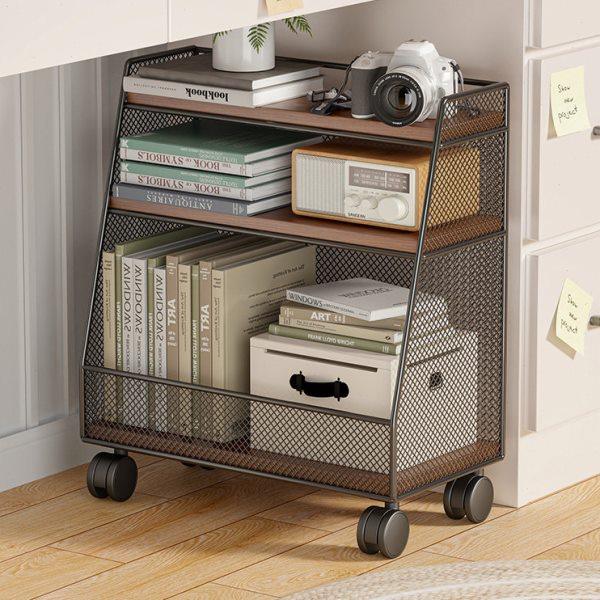 桌下置物架可移动书桌旁小书架收纳推车带轮书柜落地办公桌边家用,收纳整理,书桌收纳置物架,淘宝优惠券,粉丝福利购,淘宝优惠卷