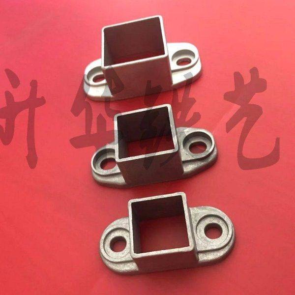 铸铝连接件固定件接头固定座方管连接件护栏配件栏杆铝艺配件铝