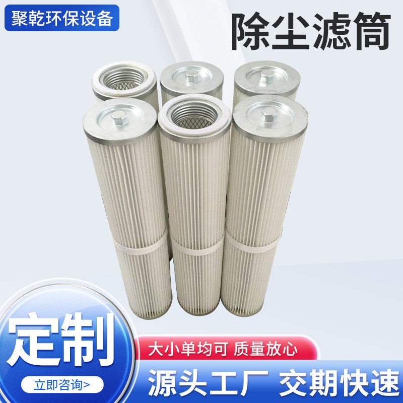 工业除尘滤芯厂家定制空气粉尘过滤芯喷涂抛丸粉尘吸附除尘滤芯