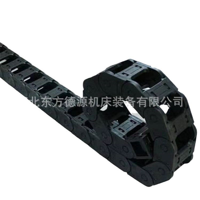 源头货源厂家全黑可打开式塑料拖链 15系列半封闭塑料坦克拖链