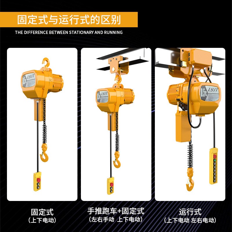 工业环链电动葫芦380V1吨日式鬼头款起重吊机3T5吨货梯升降机行车