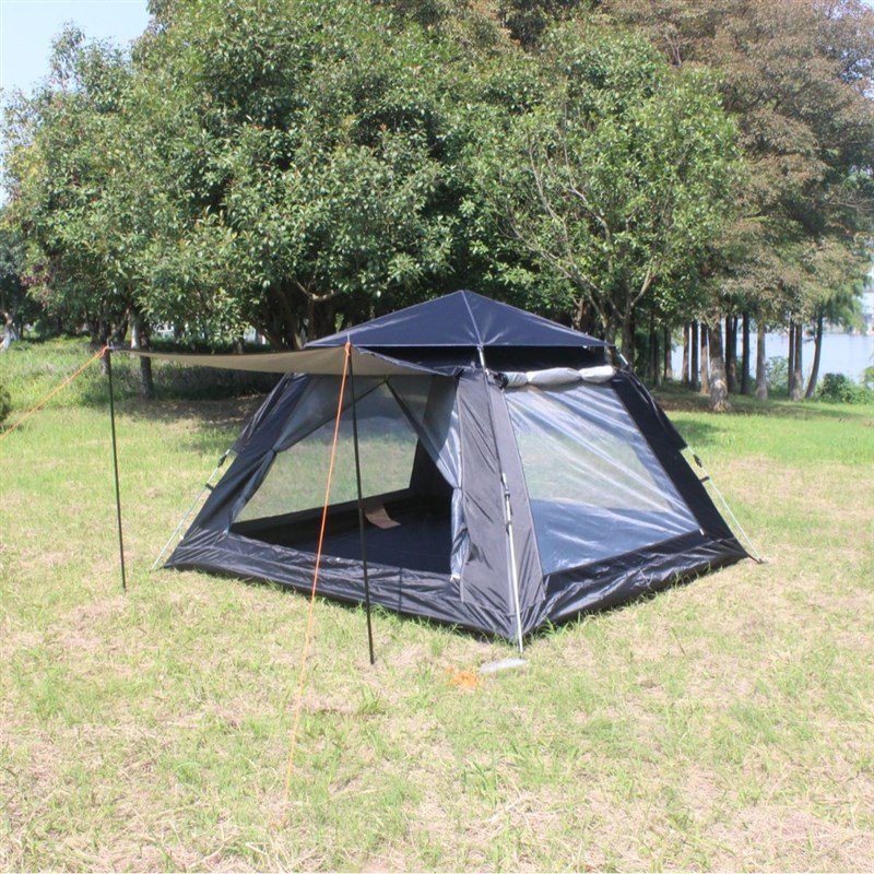 帐篷户外全自动速开沙滩露营帐篷加厚防雨多人野营四面帐篷全套