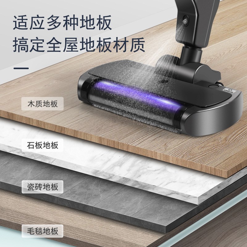 便捷无线智能家用洗地机手推式 电动拖把扫吸拖洗干湿两用拖地机