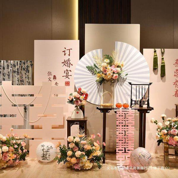 新中式订婚布置装饰全套kt板订婚宴套餐背景板摆件假花摆台小家里,节庆用品/礼品,装扮布置套餐,淘宝优惠券,粉丝福利购,淘宝优惠卷