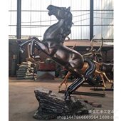 纯铜阿波罗战车铜马雕塑 铜马 大型铜马厂家 铸铜马雕塑