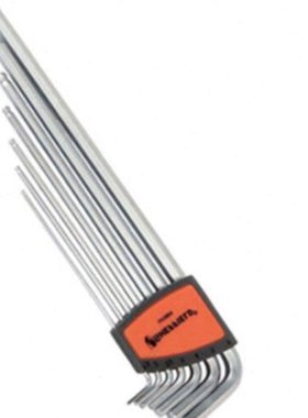 钢盾 S050009 7件套公制特长球头内六角扳手 加硬S2钢材L型扳手