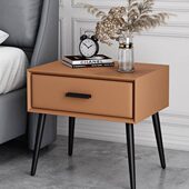 简约现代小型酒店专用床头柜卧室床头高脚柜子质实木高脚置物柜