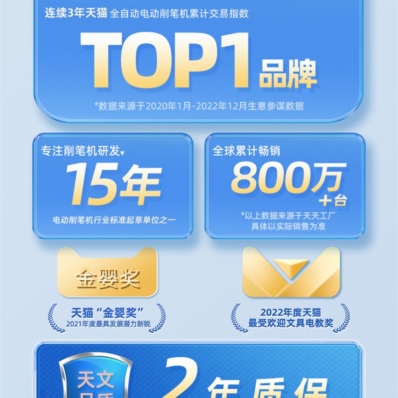 全自动削笔器充电转笔刀儿自动削笔机电动削笔刀小学生铅笔卷笔刀