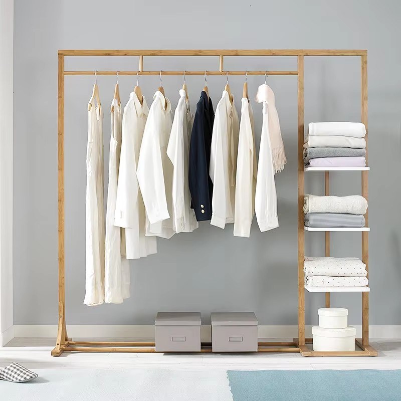 现代客厅卧室立式衣帽展示架晾衣架帽子衣架收纳架衣物收纳源头工