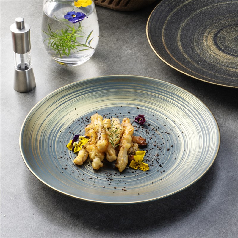 厂家扫金腊光红釉陶瓷盘子菜盘高级感酒店餐厅平盘浅盘西餐牛排