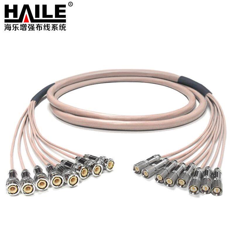 2M跳线BNCQ9-L9 两兆E1接头成品跳线 syv-75-2-1同轴电缆跳线 8芯