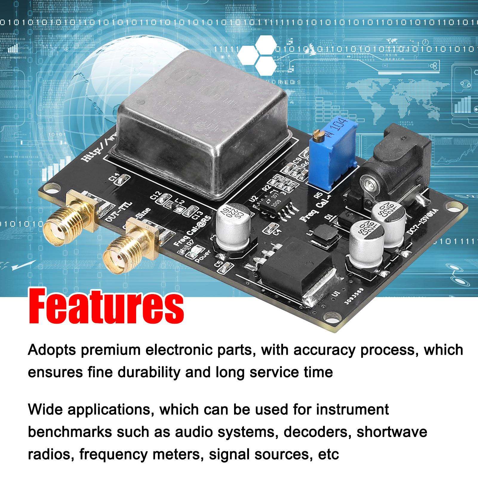 OCXO-10Mhz 频率参考源黑色频率计低相位噪声用于声音解码器频率
