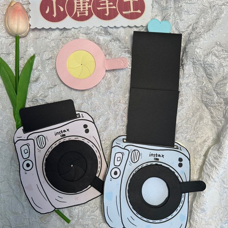 立体书拍立得机关l小机关定制成长手册相机机关半成品成品手工制