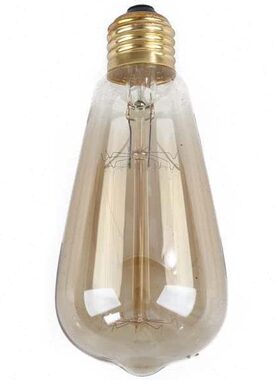 ST64吊钟泡奶嘴泡st58复古钨丝茶色灯泡E27老式灯e14st48st38