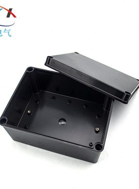 150*200*100防水盒阻燃黑色电源分线盒塑料电缆过线盒布线盒IP66
