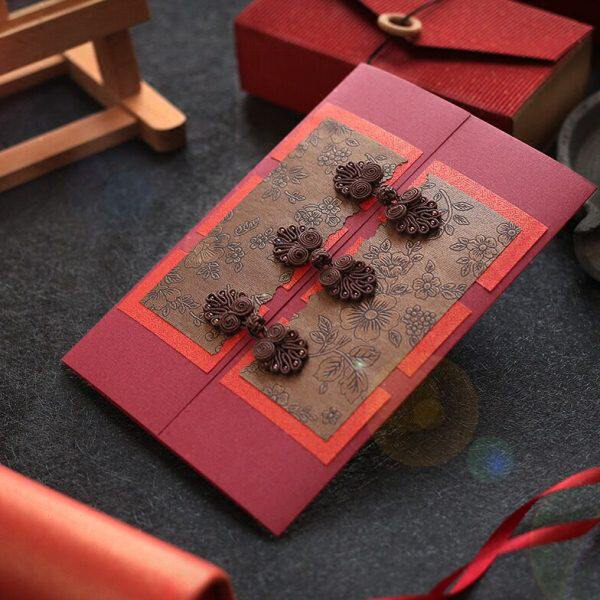 古典贺卡中国风高级感谢结婚福寿礼品请柬定制退休送老师端午中秋