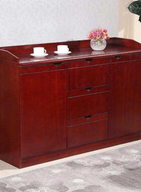 酒店餐桌茶水柜现代简约酒柜储物柜餐具桌办公室储物柜酒桌