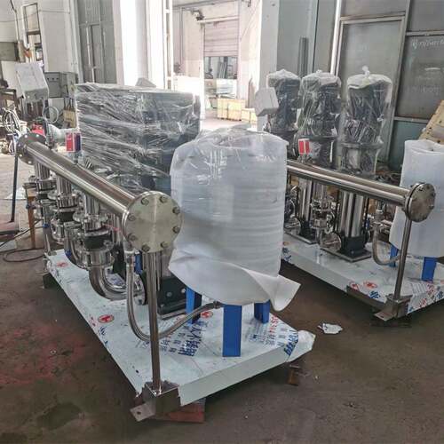 PLC带485恒压供水设备立式多级泵离心泵管道楼建筑供水压泵