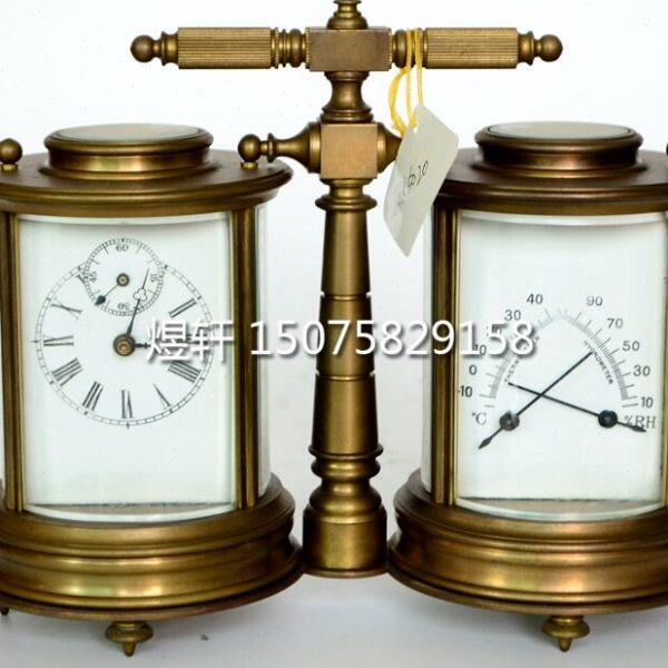 连体铸铜皮套钟表|古典机械座钟|把玩古玩钟表|杂项收藏|仿古董钟