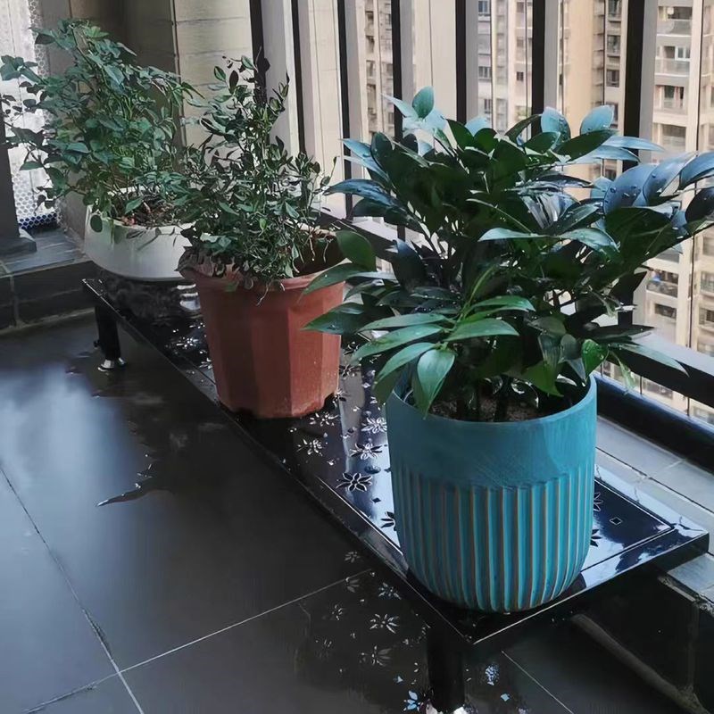 花架绿植阳台花盆架花几窗台延伸C架加宽加厚窗户边可调节置物架