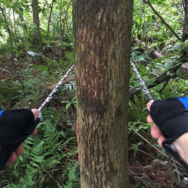 格斯密户外手拉锯链条锯野外求生装备线锯钢丝锯折叠锯加强款绳锯