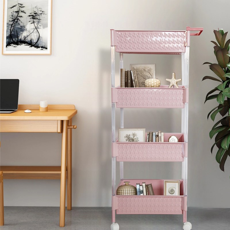 焕龙艺术置物收纳架家用塑料厨房浴室卫生间整理架储物架多层落地