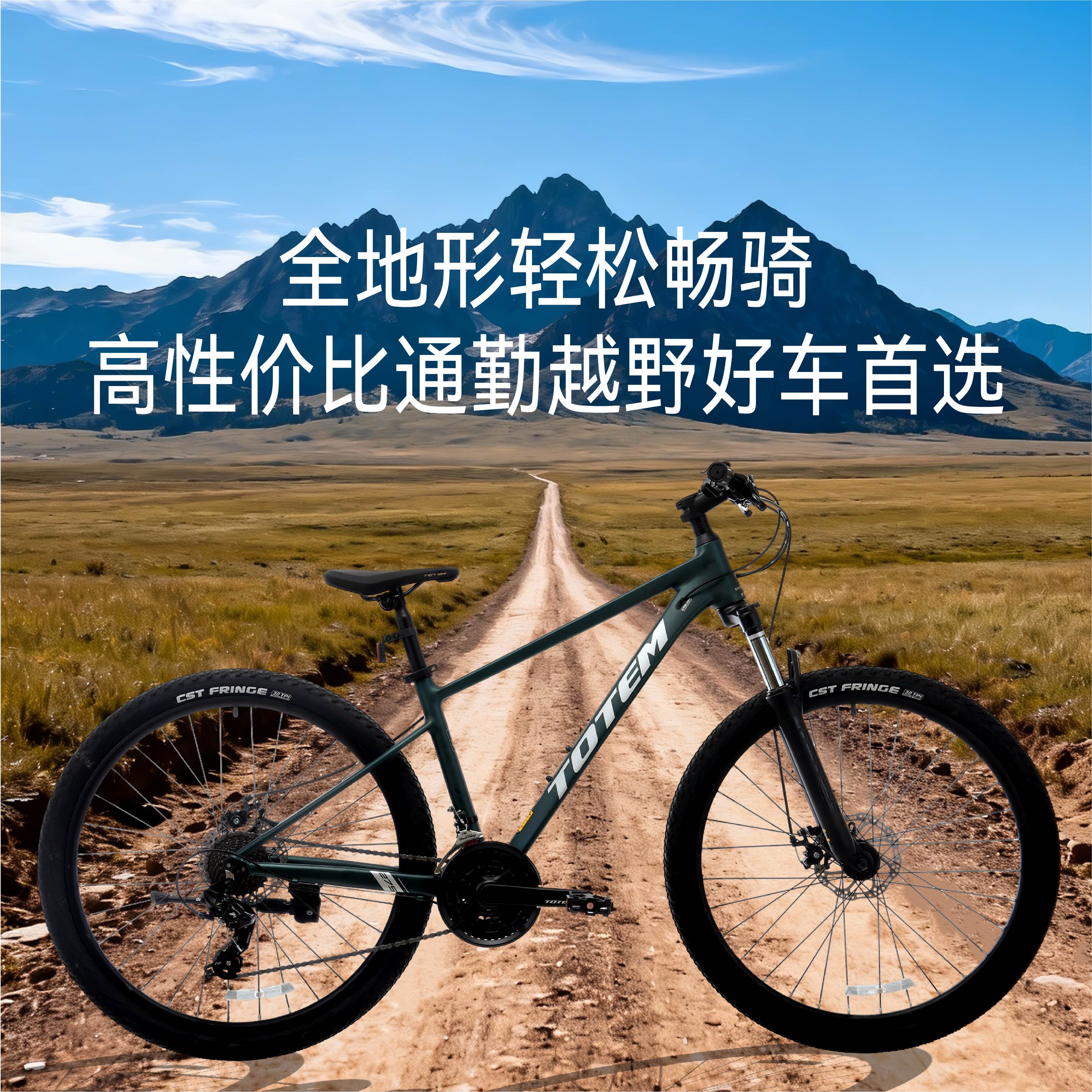 TOTEM图腾TM500第二版男女通用学生党山地自行车