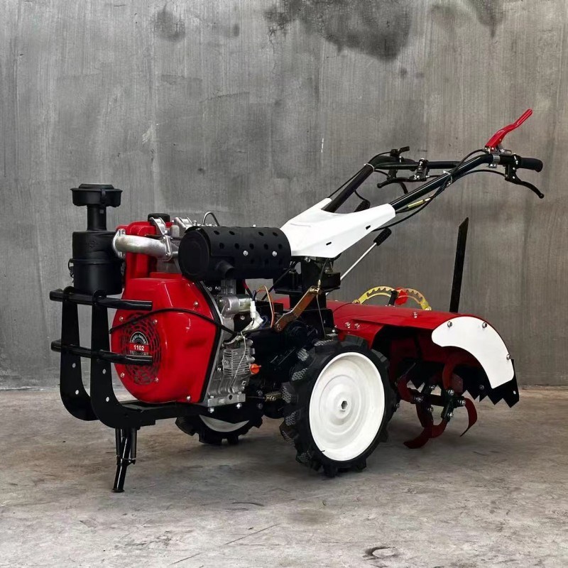 厂家优惠12马力柴油微耕机 水旱两用旋耕机 果园大棚松土耕地机