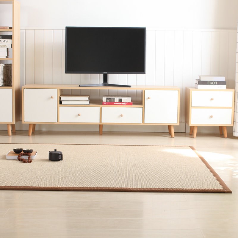 日式榻榻米凉席竹编地毯客厅床边爬行地垫卧室阳台飘窗坐垫可折叠