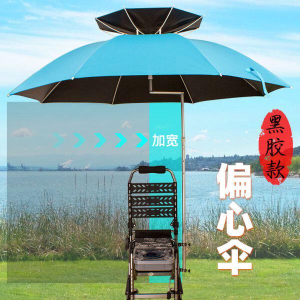 2020新款钓鱼雨专用伞大号垂钓鱼伞大钓伞防雨防风遮阳双层加厚