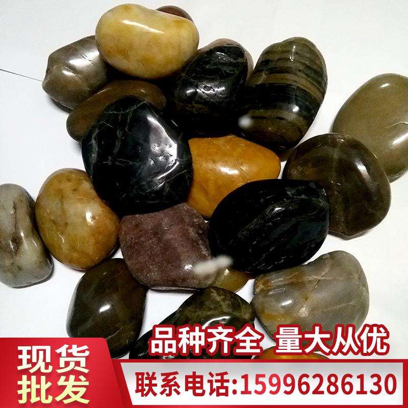 石彩色雨花石五彩鹅卵石抛光雨花石子水池垫底石头砾石沙石碎石