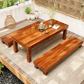 日式 茶室榻榻米喝茶桌椅组合中式 全实木小炕桌茶台中古风禅意炕几