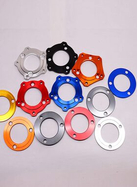 法兰垫片三转三法兰电摩3骠骑BWS125 260碟刹盘5转3转接码7.0孔距