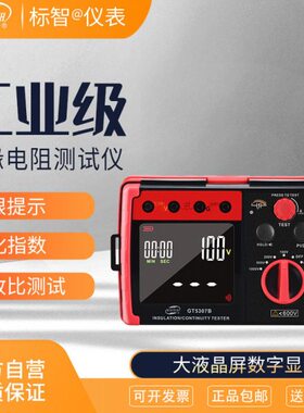标智仪表1000V绝缘电阻仪GT5306A/GT5307A/GT5307B摇表兆欧表