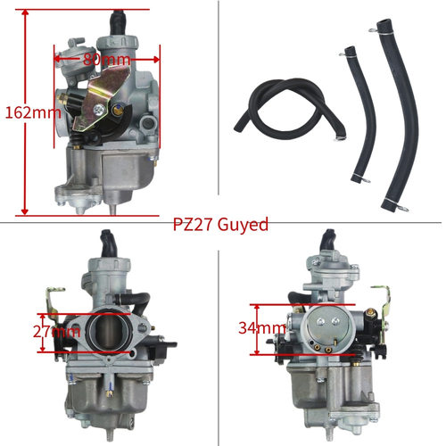 PZ27拉线带杯越野摩托车化油器适用于本田CG XL125 150 175 27mm