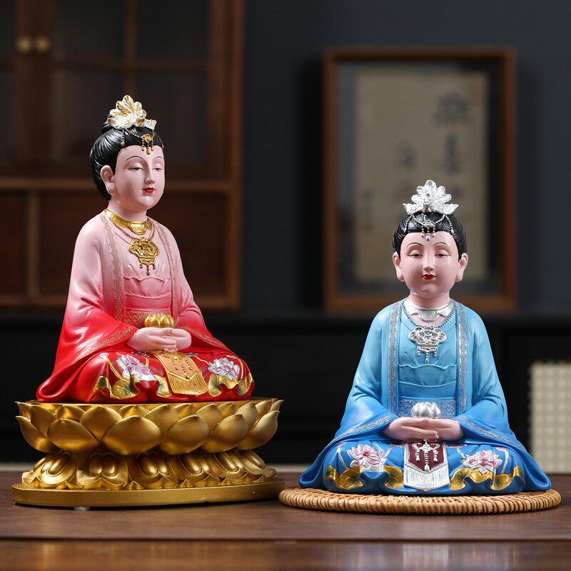 金花教主风水摆件仙家神像中式堂口供奉家用装饰品佛像工艺品